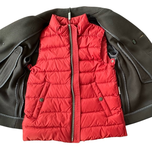 NWT Sz 8 BURBERRY 2-in-1 Wool Peacoat and puffy vest. - Picture 3 of 16